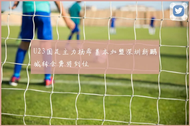 U23国足主力杨希基本加盟深圳新鹏城转会费将到位
